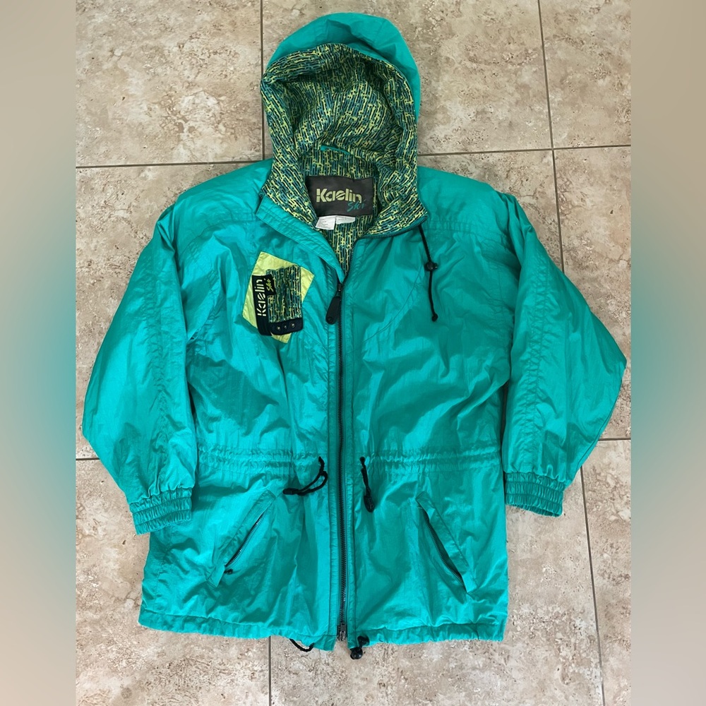 Vintage 80’s90’s Kaelin Ski Jacket Green size 8/medium